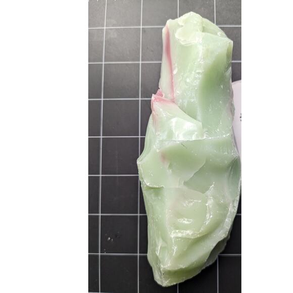 Jadeite Pink Swirl Art Glass Cullet Slag Glass #5XL237 - Picture 6 of 6